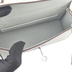 Hermes Chevre Mysore Horseshoe Mini Kelly Sellier 20 Bleu Brume Nata Bag HERMES