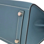 Hermes Birkin 25 Bleu Jean Epsom PHW Bag HERMES