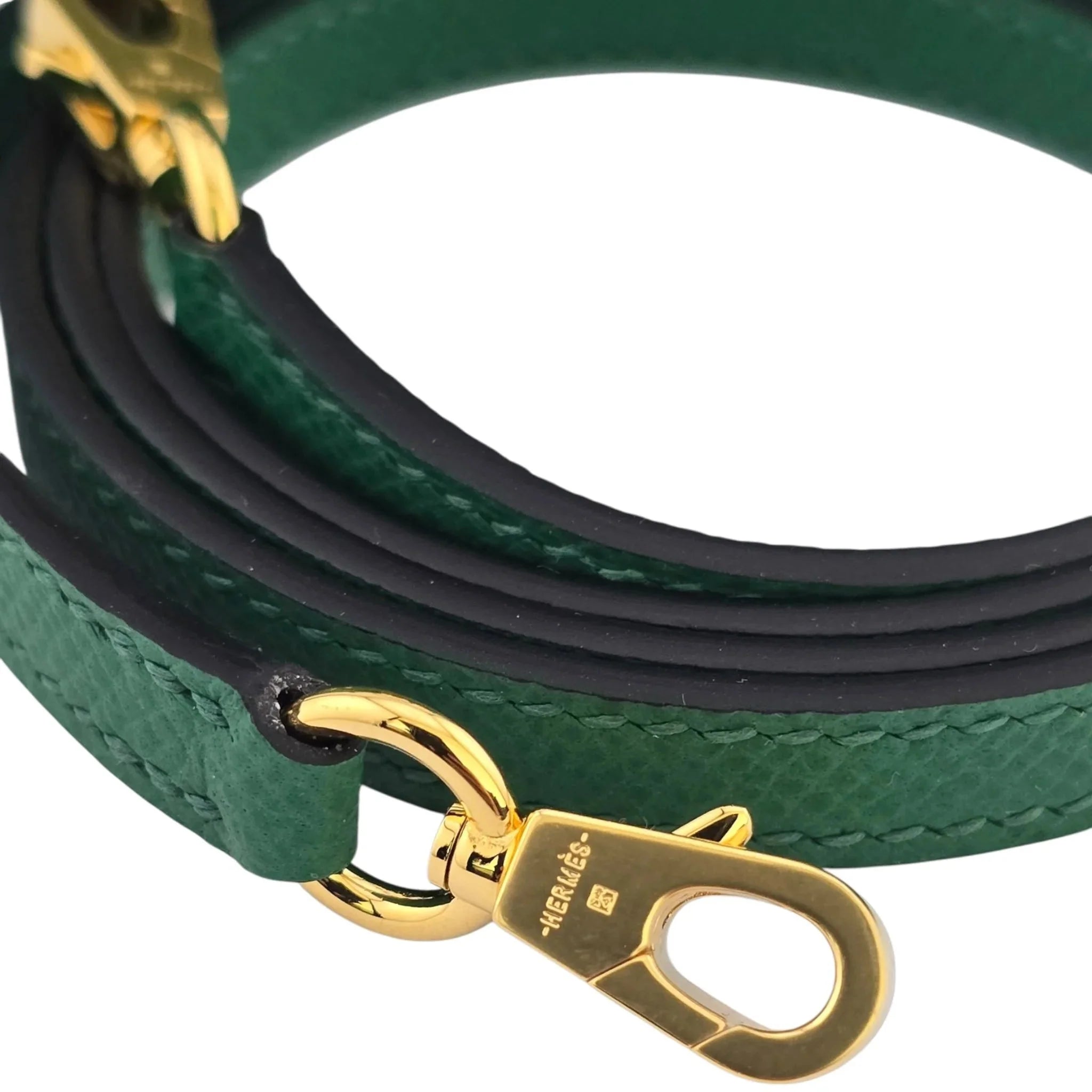 Hermes Mini Kelly II Epsom Vert Vertigo Gold Hardware Bag HERMES