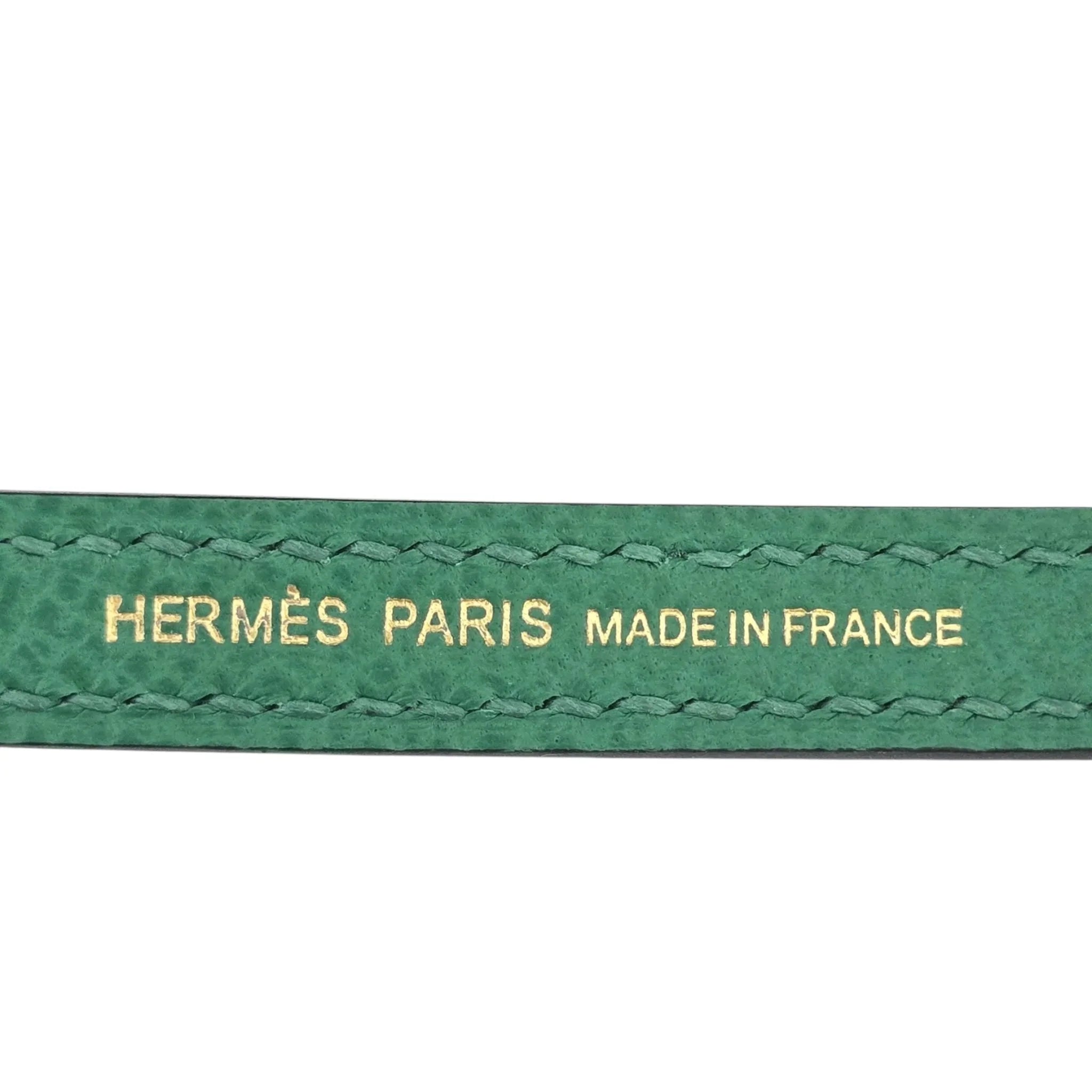 Hermes Mini Kelly II Epsom Vert Vertigo Gold Hardware Bag HERMES