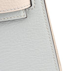 Hermes Chevre Mysore Horseshoe Mini Kelly Sellier 20 Bleu Brume Nata Bag HERMES