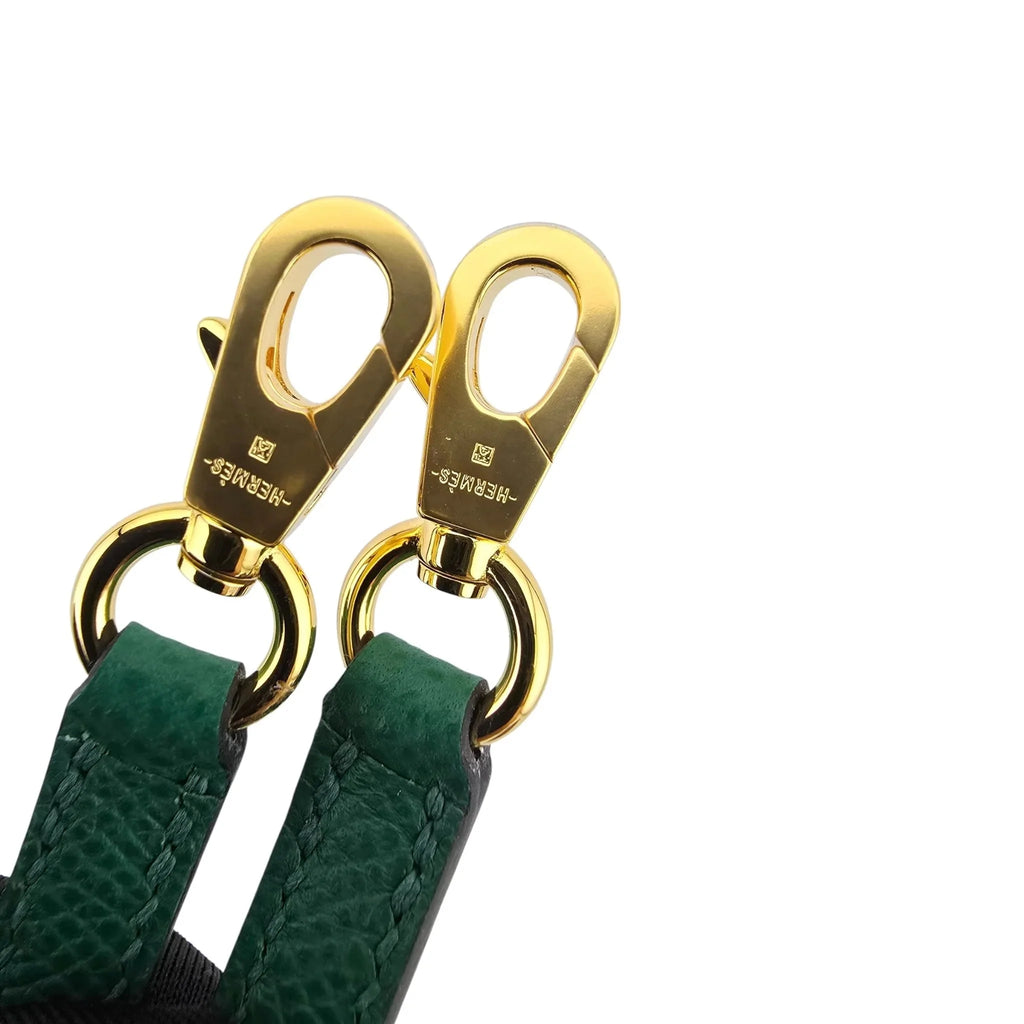 Hermes Mini Kelly II Epsom Vert Vertigo Gold Hardware Bag HERMES