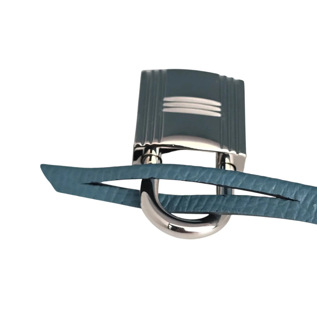 Hermes Birkin 25 Bleu Jean Epsom PHW Bag HERMES