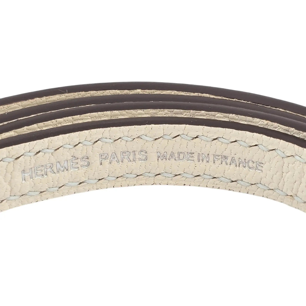 Hermes Chevre Mysore Horseshoe Mini Kelly Sellier 20 Bleu Brume Nata Bag HERMES