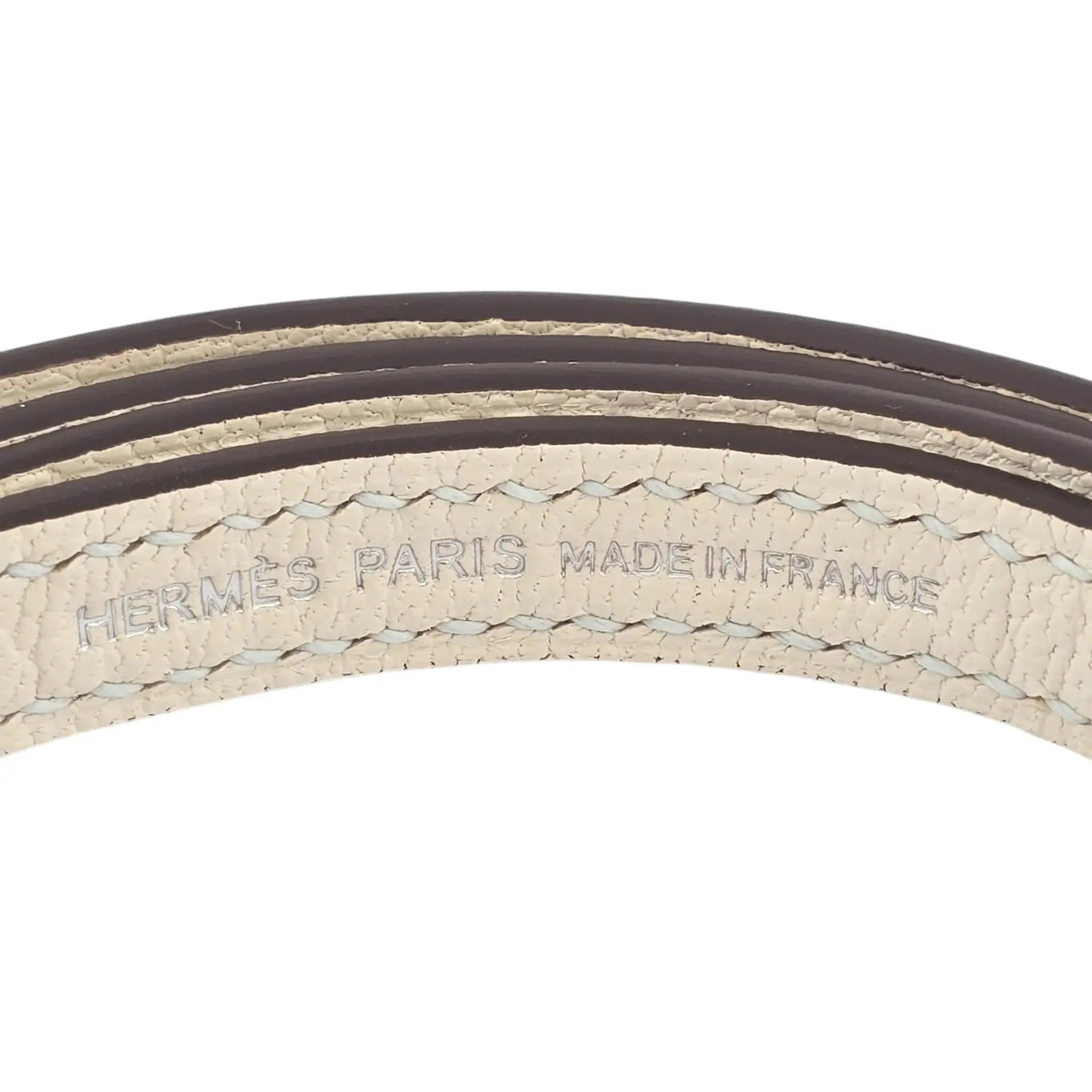 Hermes Chevre Mysore Horseshoe Mini Kelly Sellier 20 Bleu Brume Nata Bag HERMES