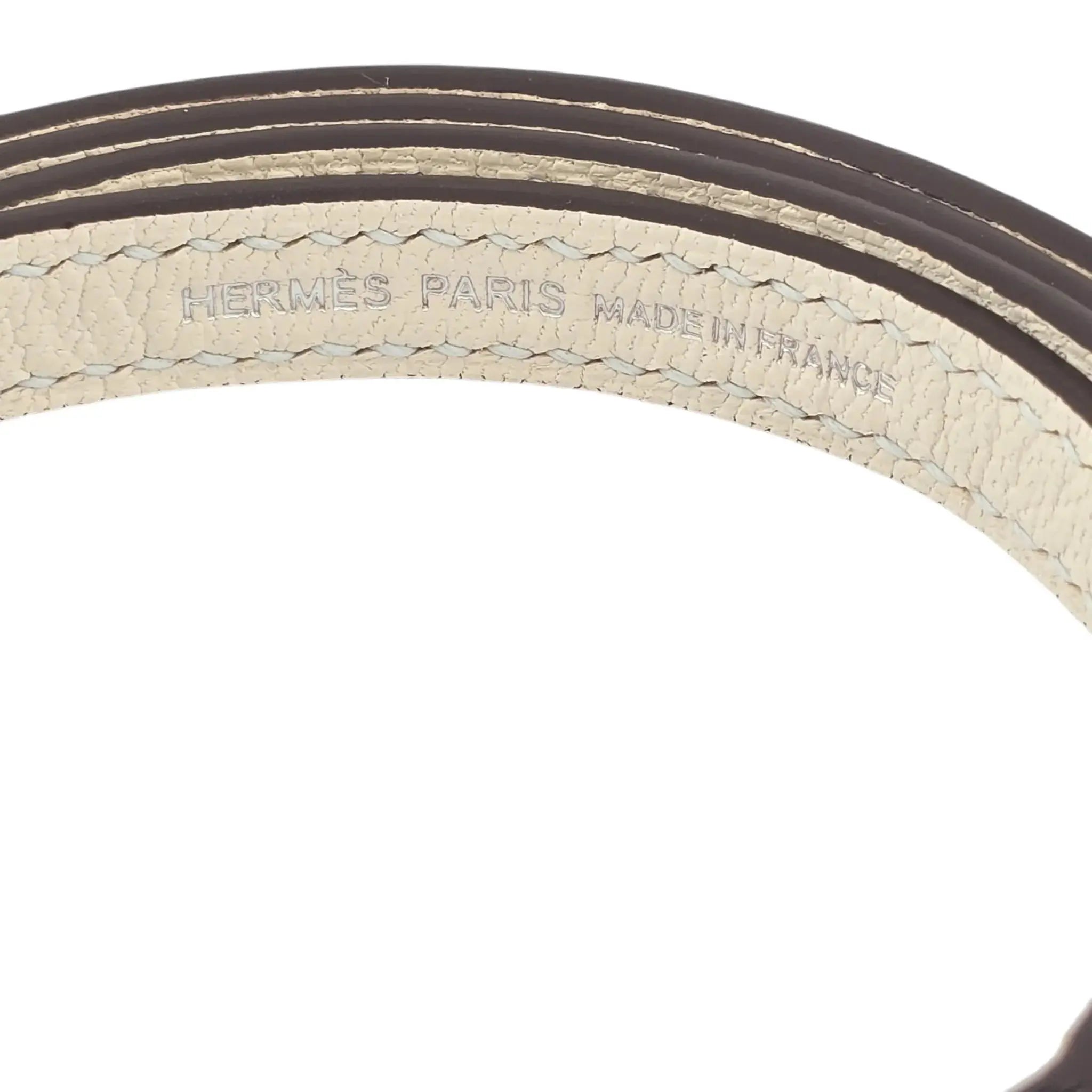 Hermes Chevre Mysore Horseshoe Mini Kelly Sellier 20 Bleu Brume Nata Bag HERMES