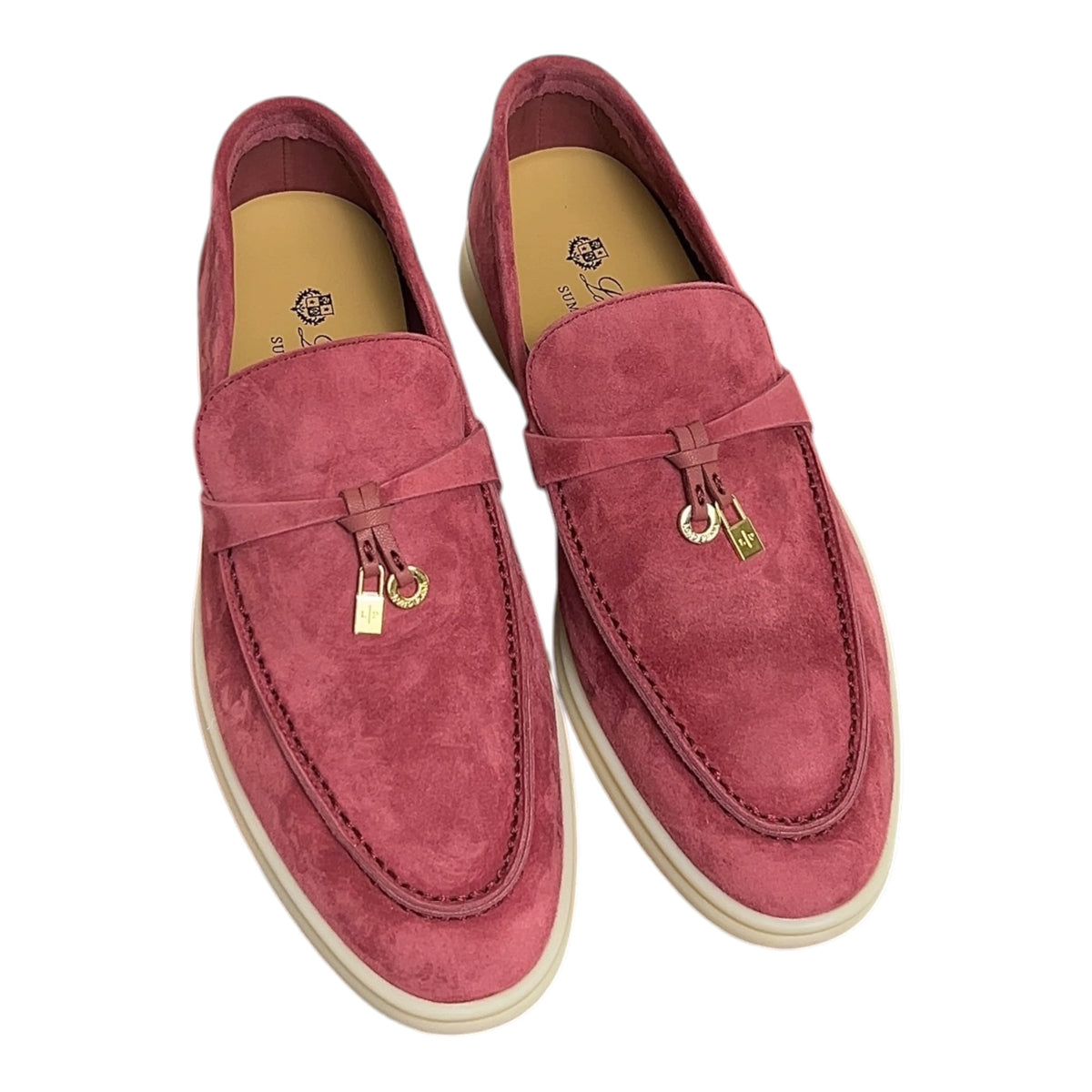 Loro Piana Summer Charms Walk Loafer Rose 40