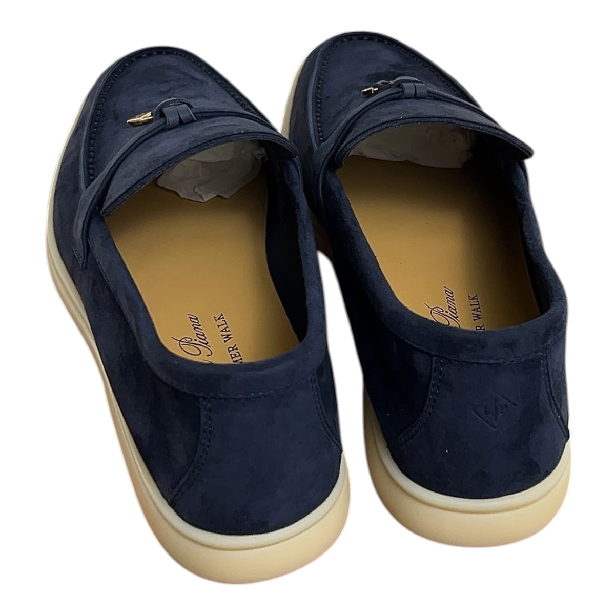 Loro Piana Summer Charms Walk Loafer Navy Blue 39