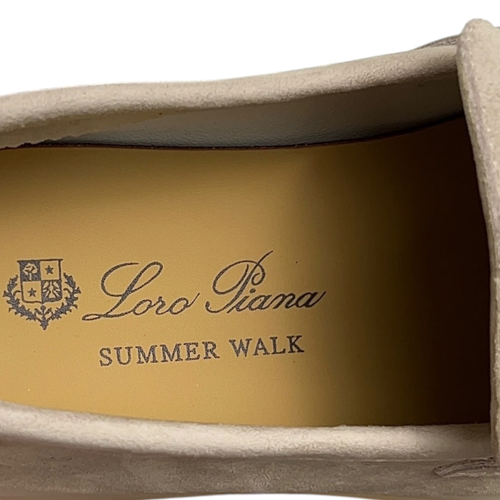Loro Piana Summer Charms Walk Loafer Pearl Powder 39
